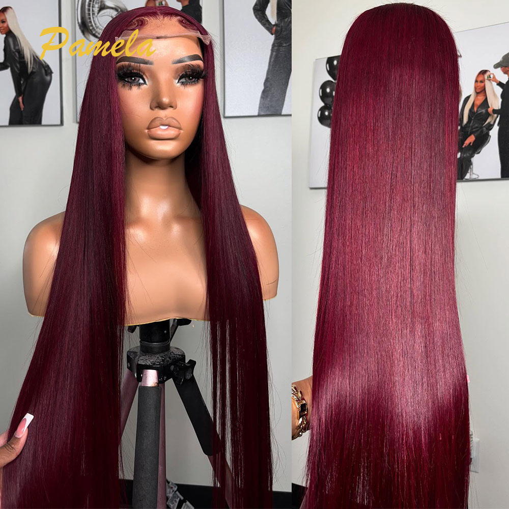 سوبر مزدوجة تعادل بورجوندي الم - مراجعة Lace Front Wigs وسعره