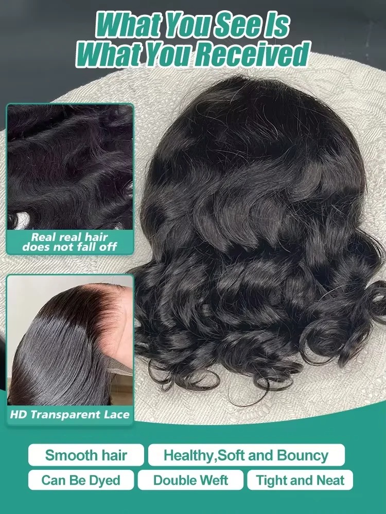 شعر مستعار بوب مموج من الشعر ا - مراجعة Glueless Wear And Go Human Hair Wig وسعره